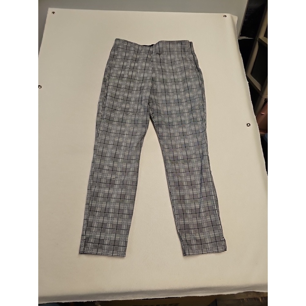 OLD NAVY Pixie Cropped Ankle Side Zip Plaid  High Rise Pants - Women's Size 10
